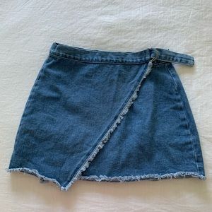 Denim mini skirt